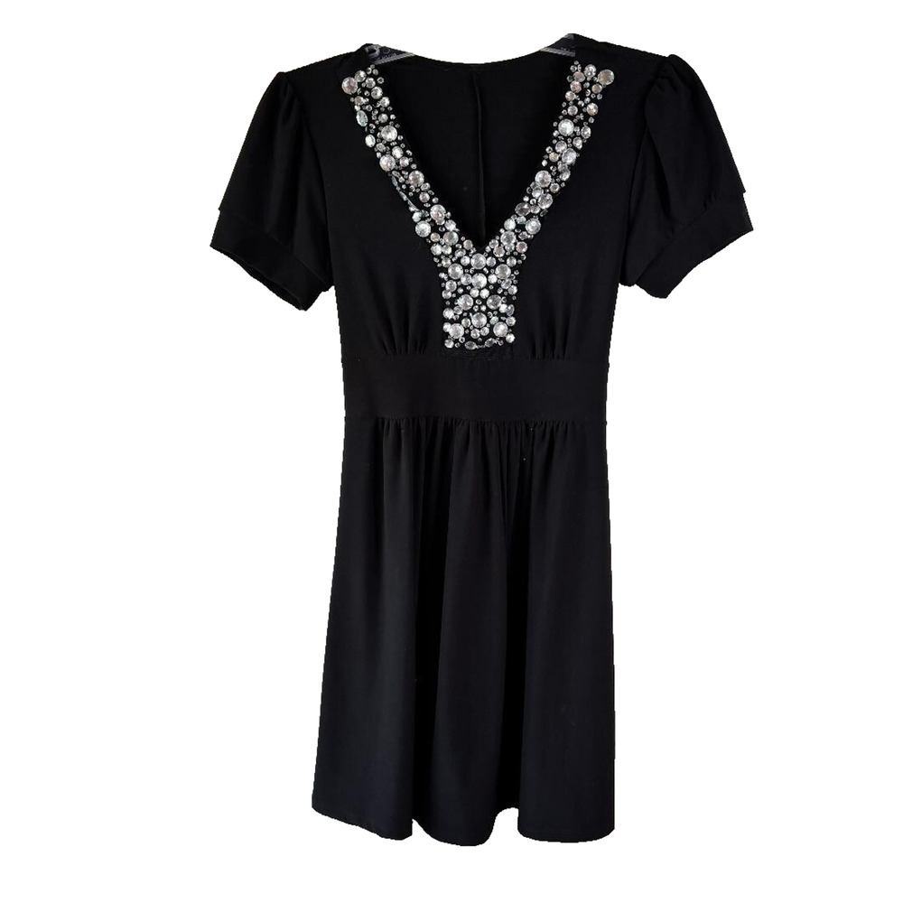 Siren‎ Lily Black Knee Length Short Sleeve Dress no tags see measurements
